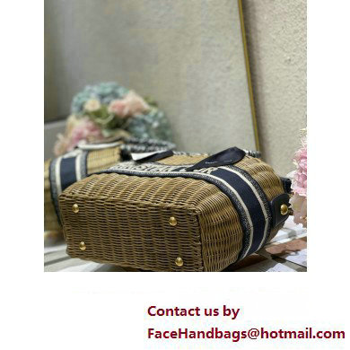 dior wicker basket bag blue 2023