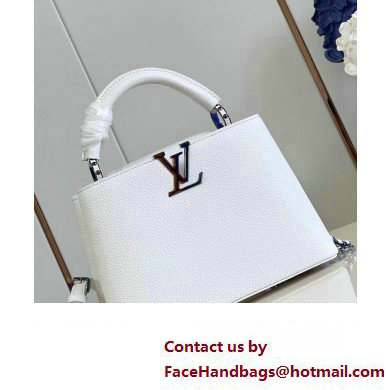 louis vuitton Capucines BB handbag WHITE M22054 2023