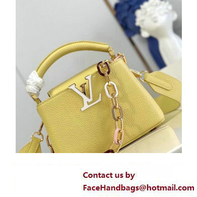 louis vuitton Capucines Mini bag M21798 yellow 2023