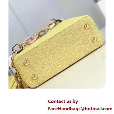 louis vuitton Capucines Mini bag M21798 yellow 2023