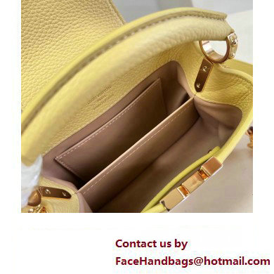 louis vuitton Capucines Mini bag M21798 yellow 2023