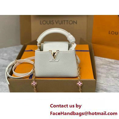 louis vuitton Capucines Mini bag M23718 white 2023