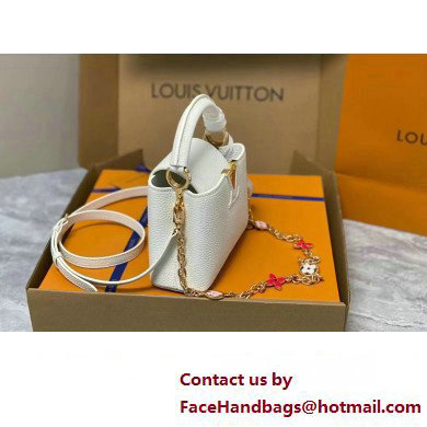 louis vuitton Capucines Mini bag M23718 white 2023