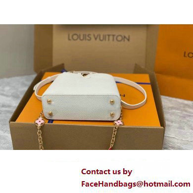 louis vuitton Capucines Mini bag M23718 white 2023