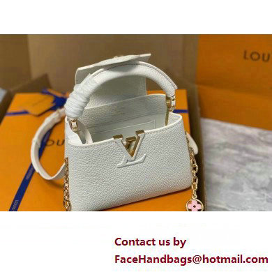 louis vuitton Capucines Mini bag M23718 white 2023