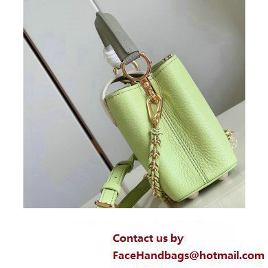 louis vuitton Capucines Mini handbag GREEN/WHITE M22916 2023