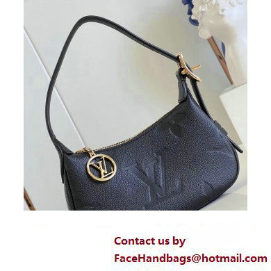 louis vuitton Monogram Empreinte mini moon bag BLACK M82391 2023