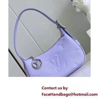 louis vuitton Monogram Empreinte mini moon bag Iris Purple M82426 2023