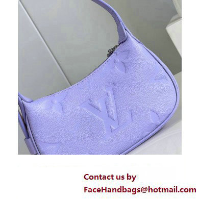 louis vuitton Monogram Empreinte mini moon bag Iris Purple M82426 2023