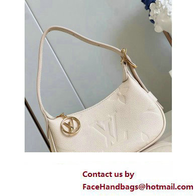 louis vuitton Monogram Empreinte mini moon bag M82519 CREAM 2023