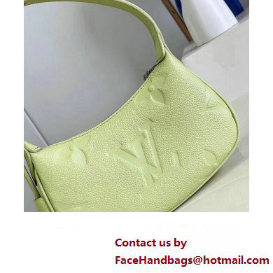 louis vuitton Monogram Empreinte mini moon bag Vert Noto Green M82425 2023