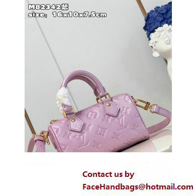 louis vuitton Nano Speedy bag M82342 PINK 2023