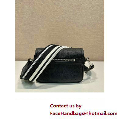 prada shoulder bag in grained calfskin 1bd332 black 2023