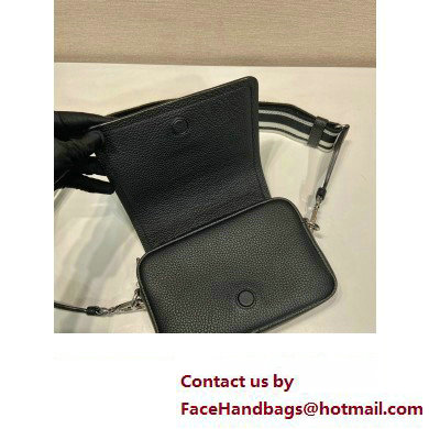 prada shoulder bag in grained calfskin 1bd332 black 2023