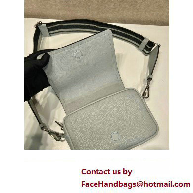 prada shoulder bag in grained calfskin 1bd332 gray 2023