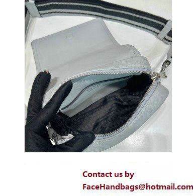 prada shoulder bag in grained calfskin 1bd332 gray 2023