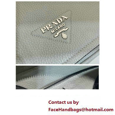 prada shoulder bag in grained calfskin 1bd332 gray 2023