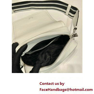 prada shoulder bag in grained calfskin 1bd332 white 2023