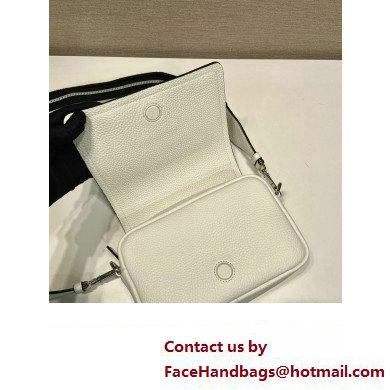 prada shoulder bag in grained calfskin 1bd332 white 2023