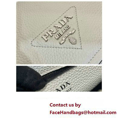 prada shoulder bag in grained calfskin 1bd332 white 2023