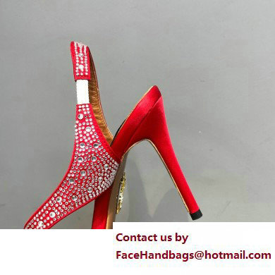 Aquazzura Heel 10.5cm Izzy Plexi Sandals Red 2023