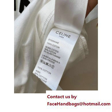 CELINE BOYFRIEND SHIRT IN STRIPED RAYON BLEU/BLANC 2023