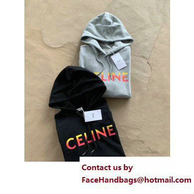 CELINE LOOSE HOODIE IN COTTON FLEECE 2023