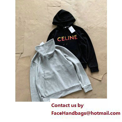 CELINE LOOSE HOODIE IN COTTON FLEECE 2023