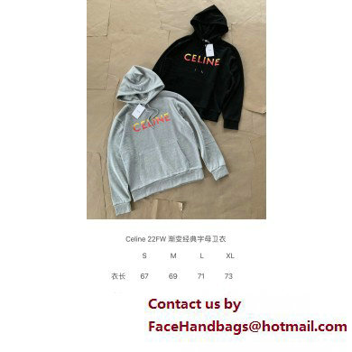 CELINE LOOSE HOODIE IN COTTON FLEECE 2023