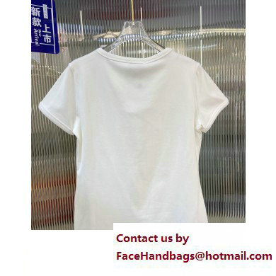 CHANEL CC LOGO SEQUINS T-SHIRT WHITE 2023