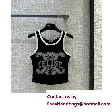 Celine triomphe vest black 2023