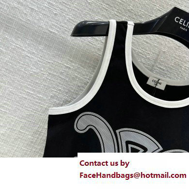 Celine triomphe vest black 2023