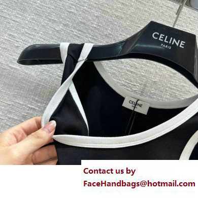 Celine triomphe vest black 2023