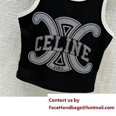 Celine triomphe vest black 2023