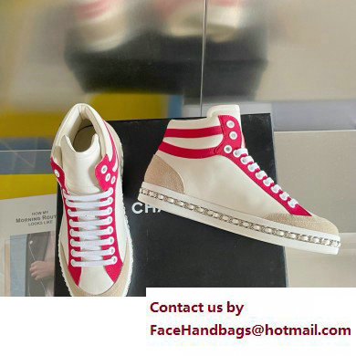 Chanel CC Logo Chain High Top Sneakers 02 2023