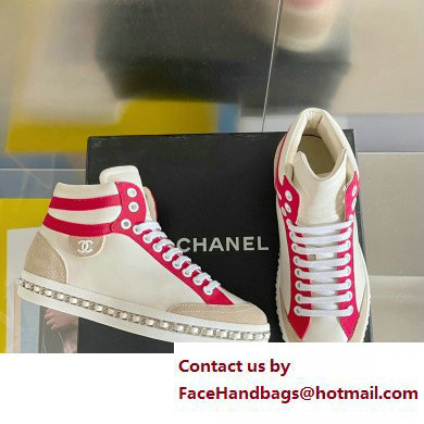 Chanel CC Logo Chain High Top Sneakers 02 2023