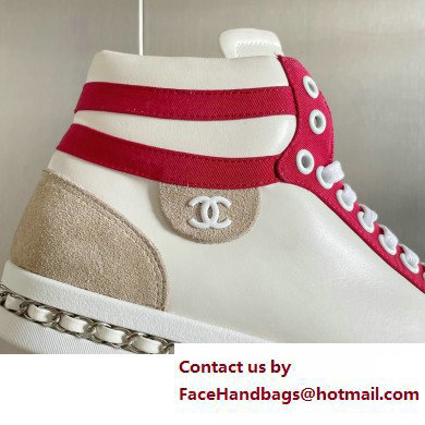 Chanel CC Logo Chain High Top Sneakers 02 2023