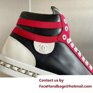 Chanel CC Logo Chain High Top Sneakers 03 2023