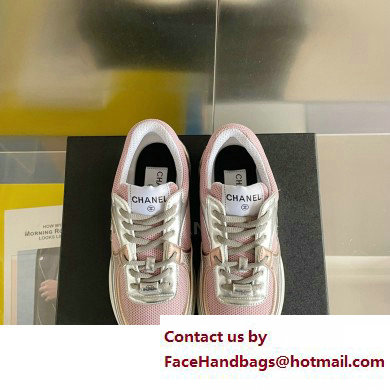 Chanel CC Logo Sneakers Fabric and Laminated G39792 01 2023