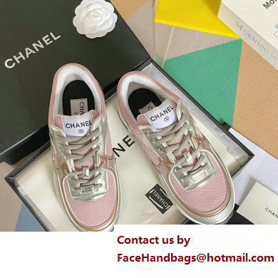 Chanel CC Logo Sneakers Fabric and Laminated G39792 01 2023