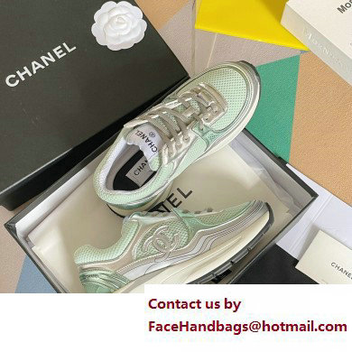 Chanel CC Logo Sneakers Fabric and Laminated G39792 02 2023