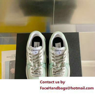 Chanel CC Logo Sneakers Fabric and Laminated G39792 02 2023