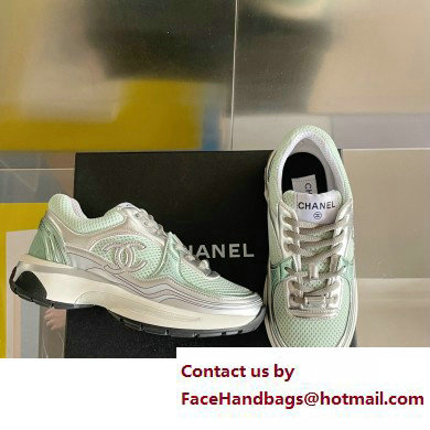 Chanel CC Logo Sneakers Fabric and Laminated G39792 02 2023