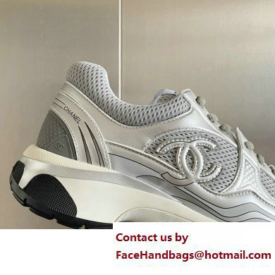 Chanel CC Logo Sneakers Fabric and Laminated G39792 03 2023