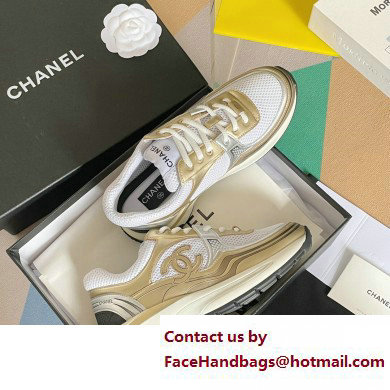 Chanel CC Logo Sneakers Fabric and Laminated G39792 05 2023