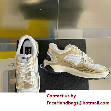 Chanel CC Logo Sneakers Fabric and Laminated G39792 05 2023