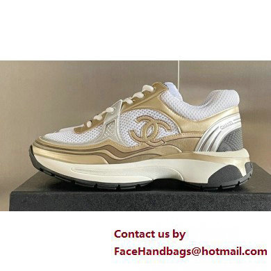 Chanel CC Logo Sneakers Fabric and Laminated G39792 05 2023