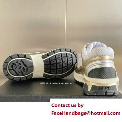 Chanel CC Logo Sneakers Fabric and Laminated G39792 05 2023