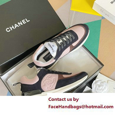 Chanel CC Logo Sneakers Fabric and Suede Calfskin 04 2023