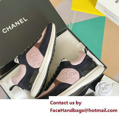 Chanel CC Logo Sneakers Fabric and Suede Calfskin 04 2023